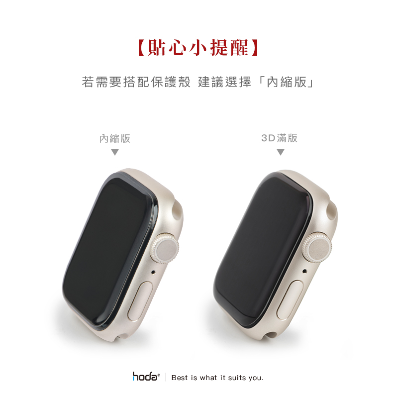 hoda膜_AR高清 Combo UV膠防爆3D內縮版 Apple Watch 40mm (368)