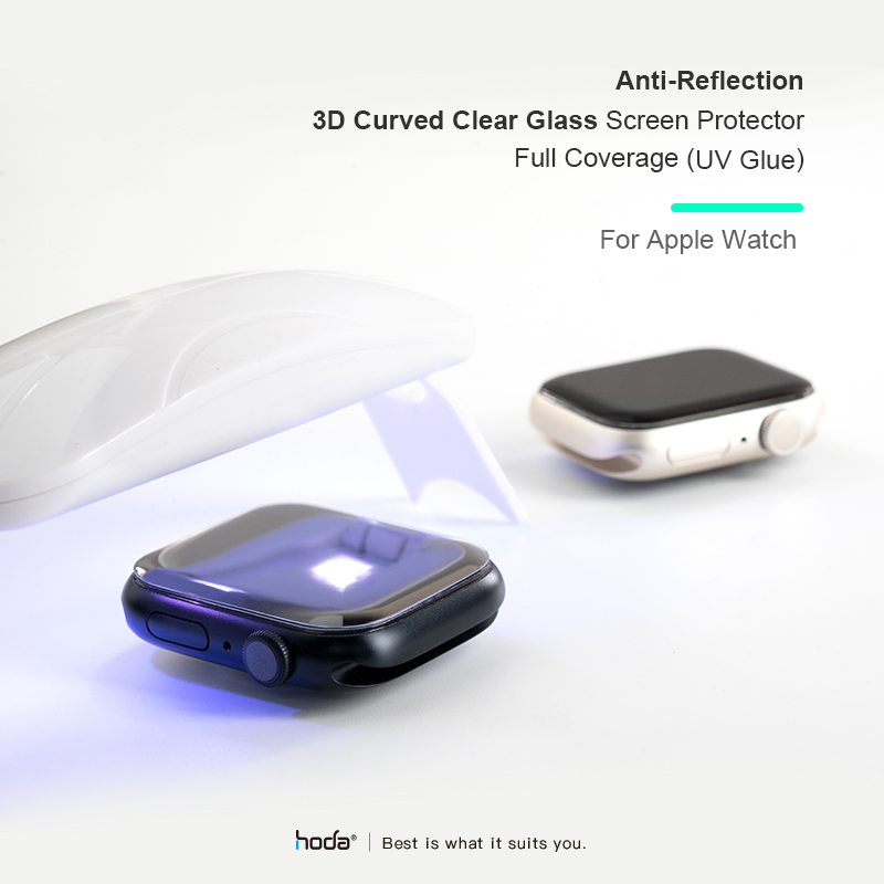 hoda膜_AR高清 Combo UV膠防爆3D內縮版 Apple Watch 45mm (795)