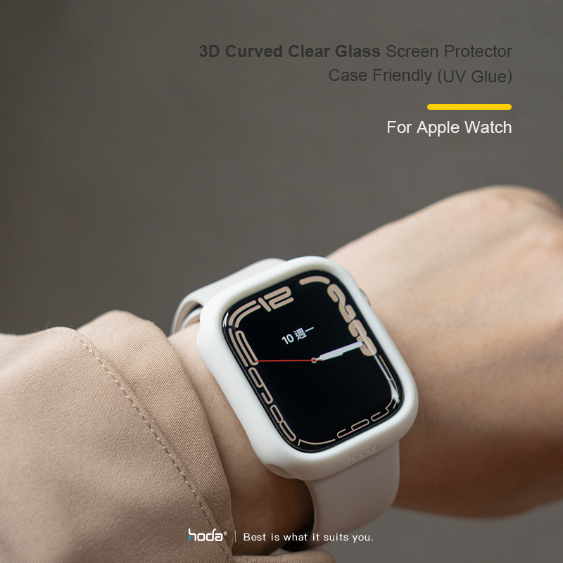 hoda膜_高清 Combo UV膠防爆3D內縮版 Apple Watch 45mm (726)