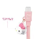 GARMMA電源_KT Type-C to Type-C PD快充公仔吊飾傳輸線-粉色(506)