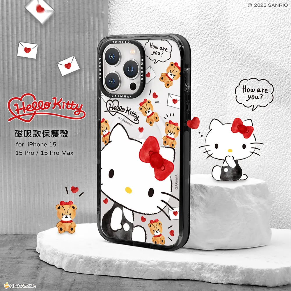 GARMMA殼_(磁吸)-甜蜜好朋友_iPhone15ProMax凱蒂貓(359)