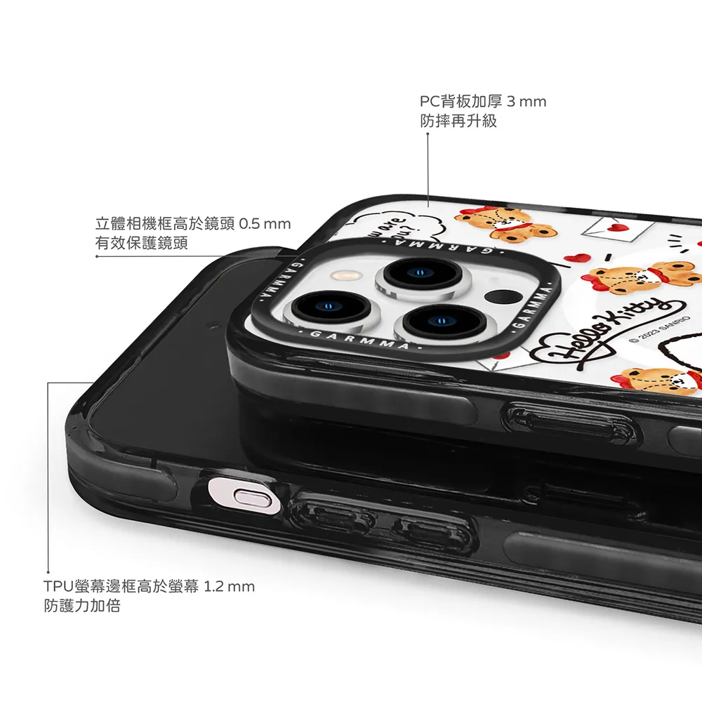 GARMMA殼_(磁吸)-甜蜜好朋友_iPhone15ProMax凱蒂貓(359)