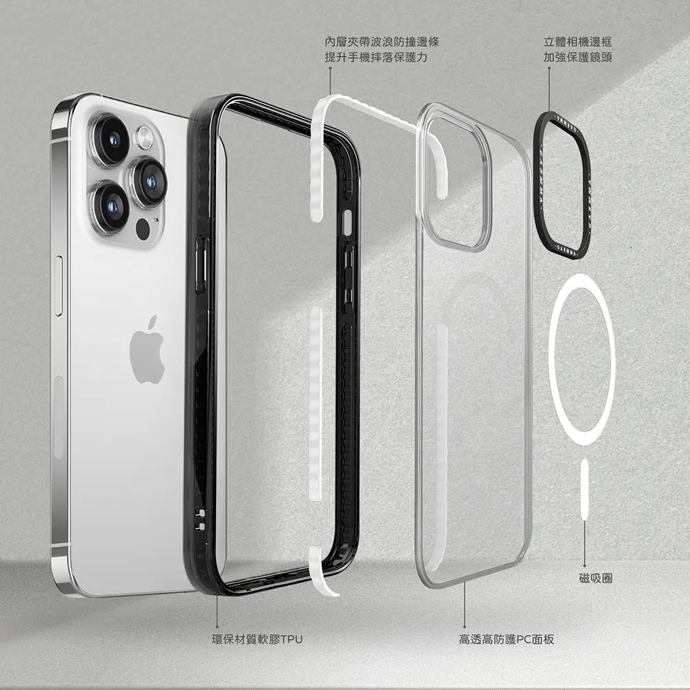 GARMMA殼_(磁吸)-甜蜜好朋友_iPhone15ProMax凱蒂貓(359)
