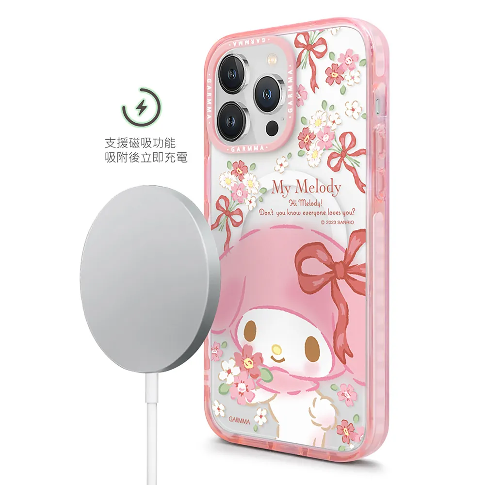 GARMMA殼_(磁吸)-幸福小花園_iPhone15ProMax美樂蒂(396)