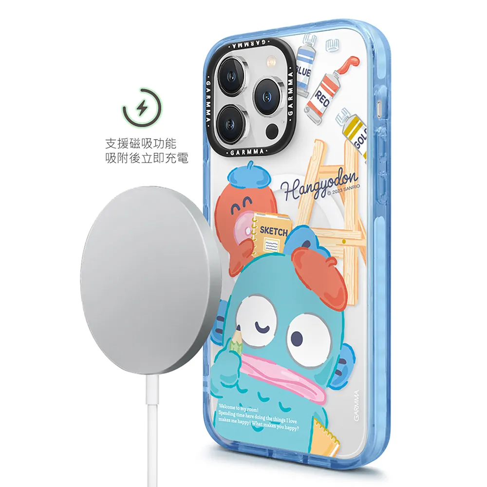 GARMMA殼_(磁吸)-趣味小畫家_iPhone15ProMax丑魚(488)