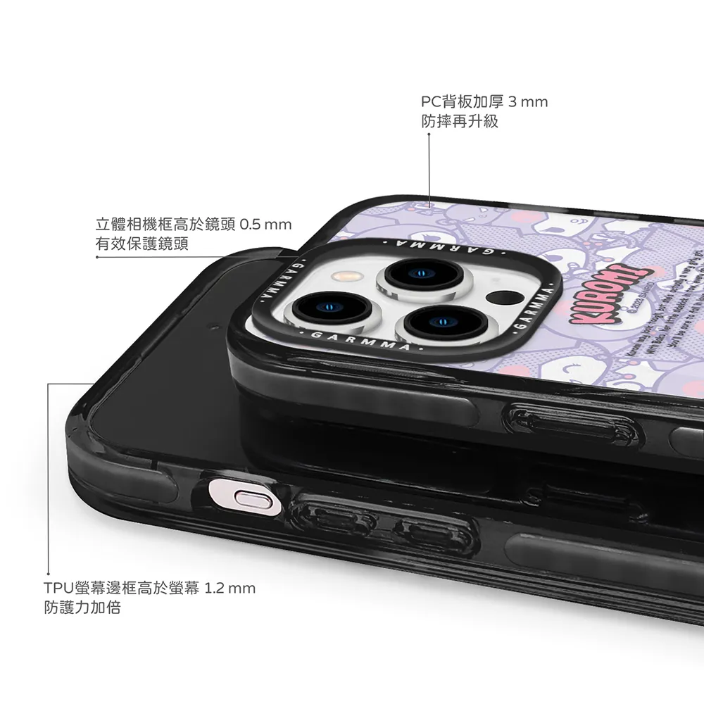 GARMMA殼_(磁吸)-酷炫好夥伴_iPhone15Pro庫洛米(501)
