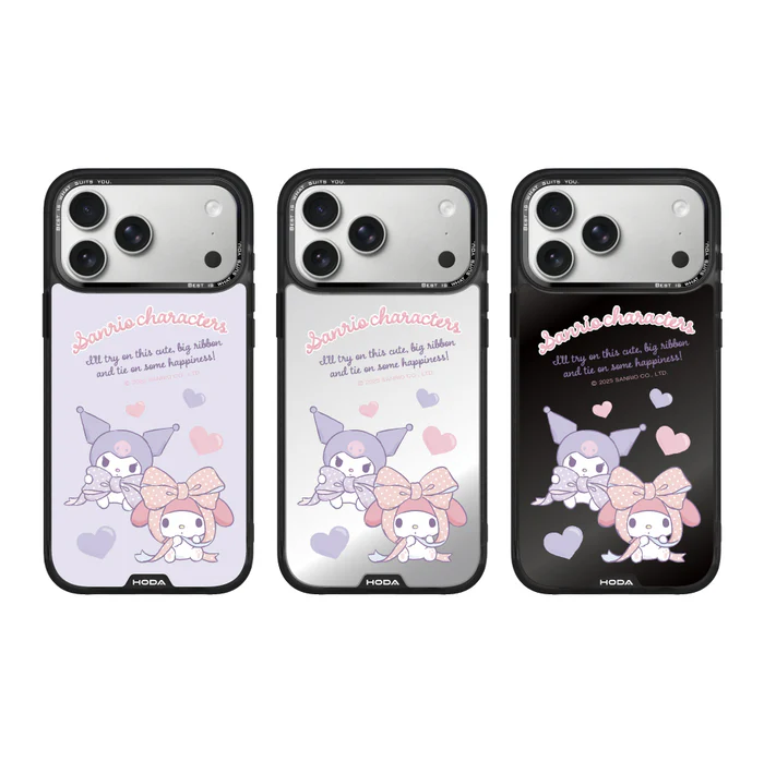 HODA殼_幻石三麗鷗銀鏡系列 iPhone17ProMAX 心心相遇 (4252)