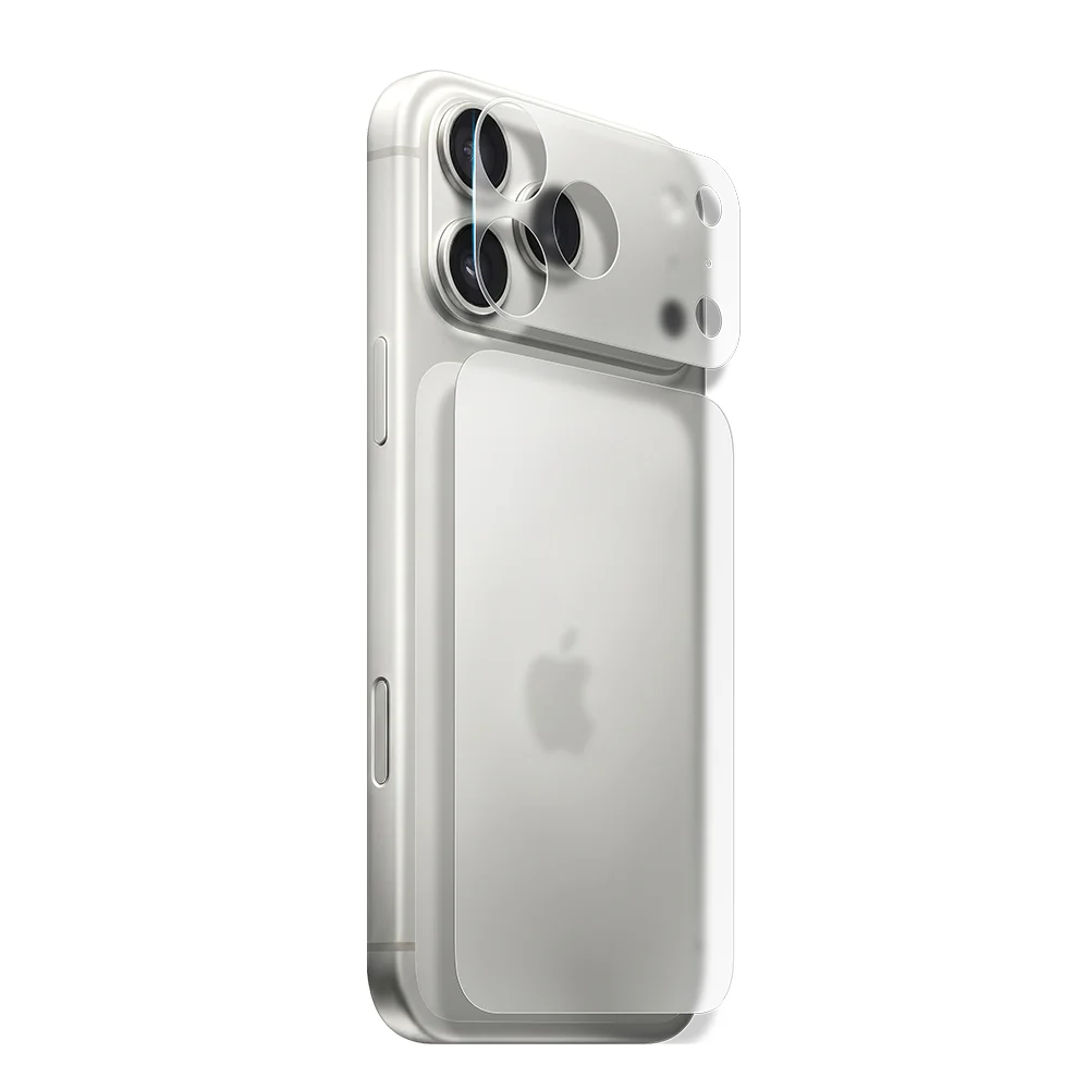 HODA_滿版鏡頭底座+背貼霧面保護貼 iPhone18ProMAX (032)