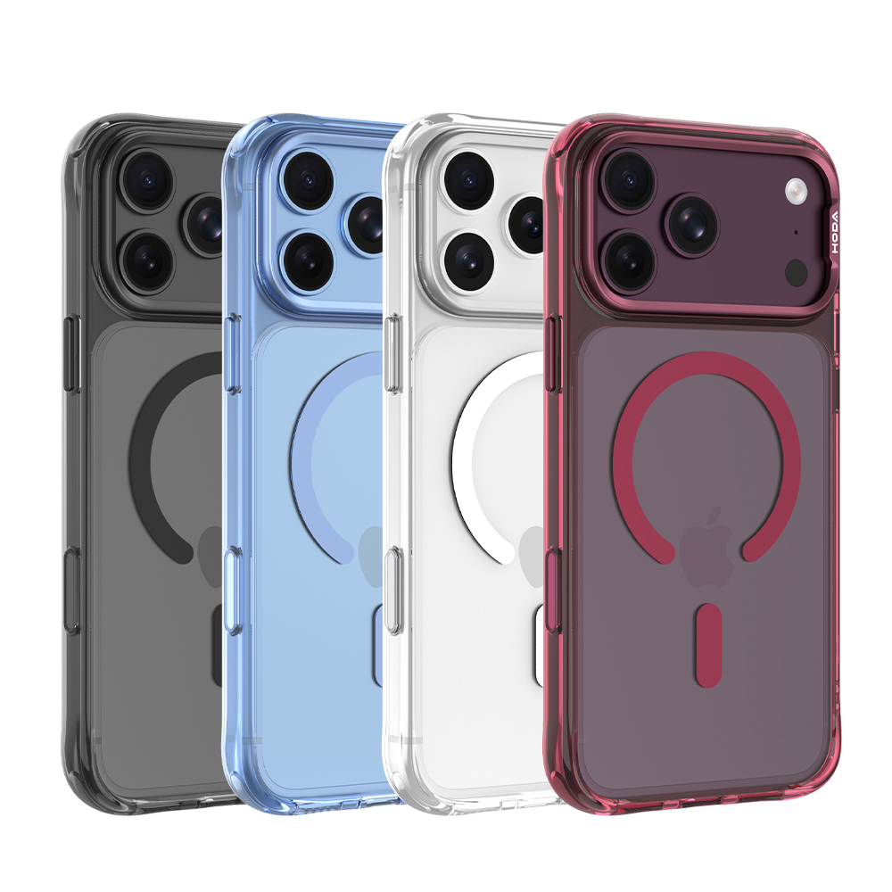 HODA殼_晶石Ultra磁吸防摔殼 iPhone 18Pro/17Pro 透黑 (316)