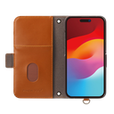 PGA殼_Premium Style_經典側翻蓋PU皮革_iPhone15ProMax藍色(551)