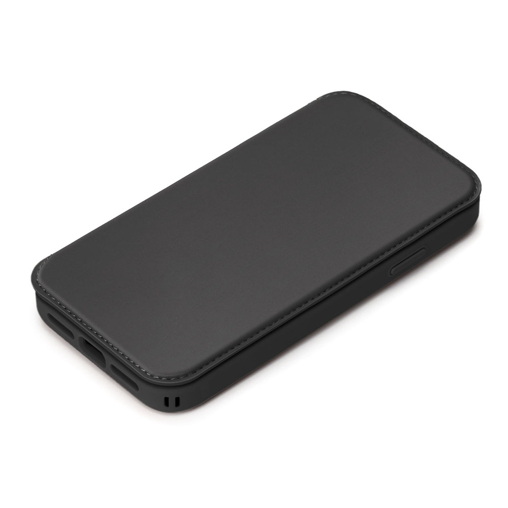 PGA殼_Premium Style_透明玻璃翻蓋皮套(圓形)_iPhone15黑色(441)