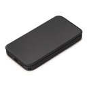 PGA殼_Premium Style_透明玻璃翻蓋皮套(圓形)_iPhone15黑色(441)