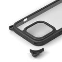 PGA殼_Premium Style_軍規透明背蓋_可拆卸孔_iPhone15Pro黑色(561)