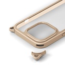 PGA殼_Premium Style_軍規透明背蓋_可拆卸孔_iPhone15Pro米色(578)