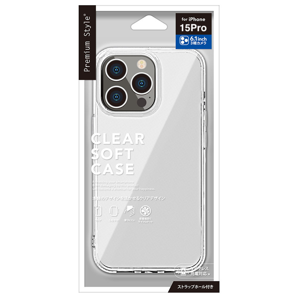 PGA殼_Premium Style_TPU背蓋_iPhone15Pro透明(813)