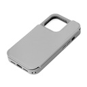 PGA殼_Premium Style_後翻蓋PU皮革_iPhone15Pro灰色(738)