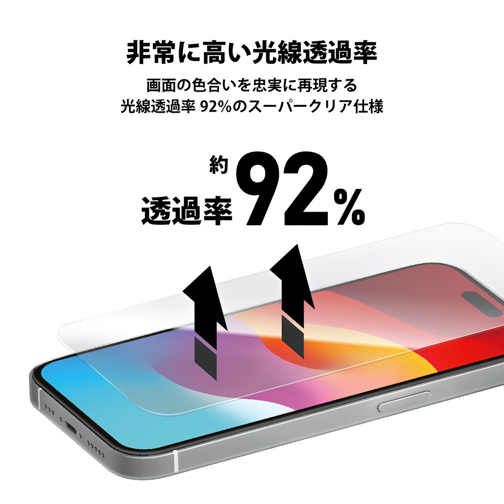 PGA膜_Premium style iPhone15ProMax/15Plus_2.5D高清高透10H鋼化膜(407)