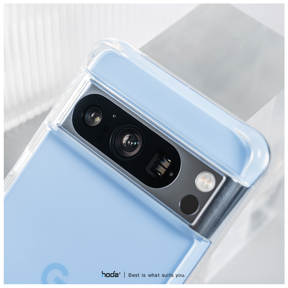 hoda殼_Google_晶石軍規防摔殼Pixel 8Pro透黑(858)