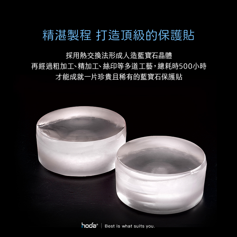 Hoda 藍寶石鏡頭貼3顆-淺金 iPhone15Pro/15ProMax (114)