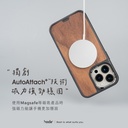 Hoda殼_幻石軍規MagSafe iPhone 15 Plus 核桃木 (014)