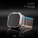 hoda配件_AR磨砂_Ti鈦合金邊框+膜套裝Apple Watch_Ultra2/Ultra 49mm銀色(257)