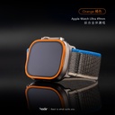 hoda配件_AR磨砂_Ti鈦合金邊框+膜套裝Apple Watch_Ultra2/Ultra 49mm橘色(073)