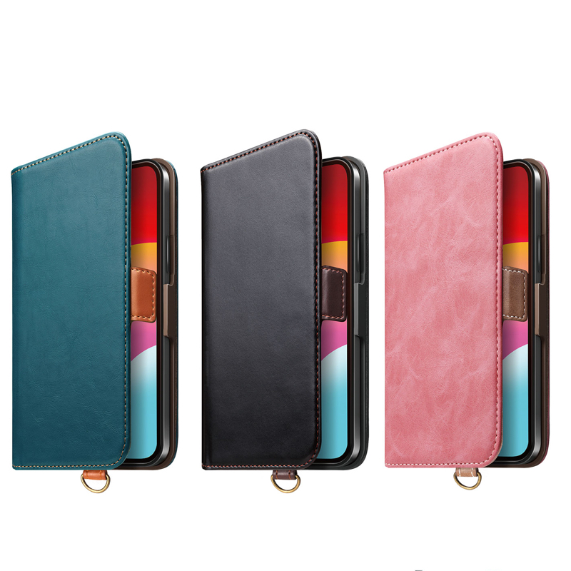 PGA殼_Premium Style_經典側翻蓋PU皮革_iPhone15Plus粉色(223)