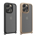 PGA殼_Premium Style_軍規透明背蓋_可拆卸孔_iPhone15ProMax黑色(605)