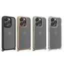 PGA殼_Premium Style_軍規透明背蓋_可拆卸孔_iPhone15Pro卡其(578)