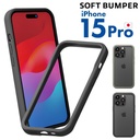 PGA殼_Premium Style_TPU邊框殼_iPhone15Pro灰色(783)
