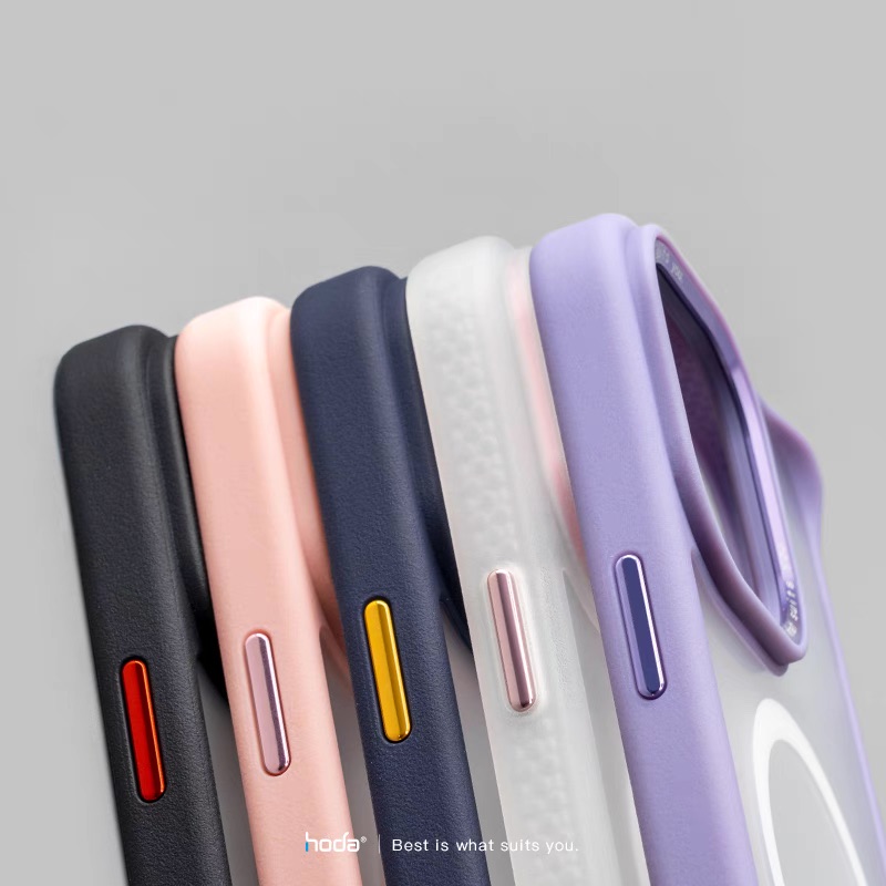 hoda按鍵_柔石/幻石金屬組 iPhone13/14系列共用 粉(731)