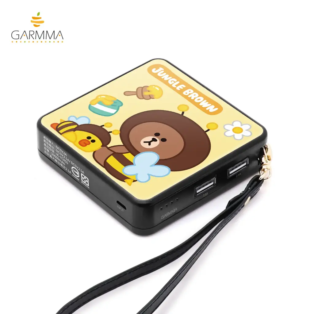 GARMMA電源_LINE(叢林)10000mAh方塊行動電源-蜜蜂熊大(573)