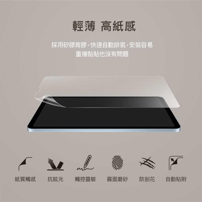 hoda紙膜_高清凹槽版12.9吋_iPad Pro6/5/4/3代(459)