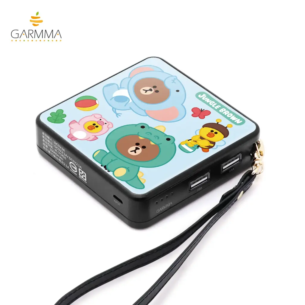 GARMMA電源_LINE(叢林)10000mAh方塊行動電源-動物夥伴(566)