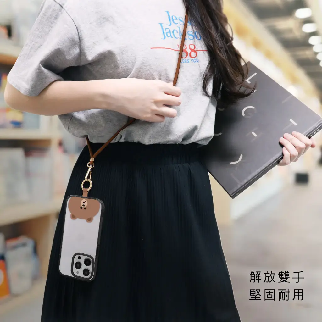 GARMMA配件_LINE_造型手機扣環背帶-熊大(309)
