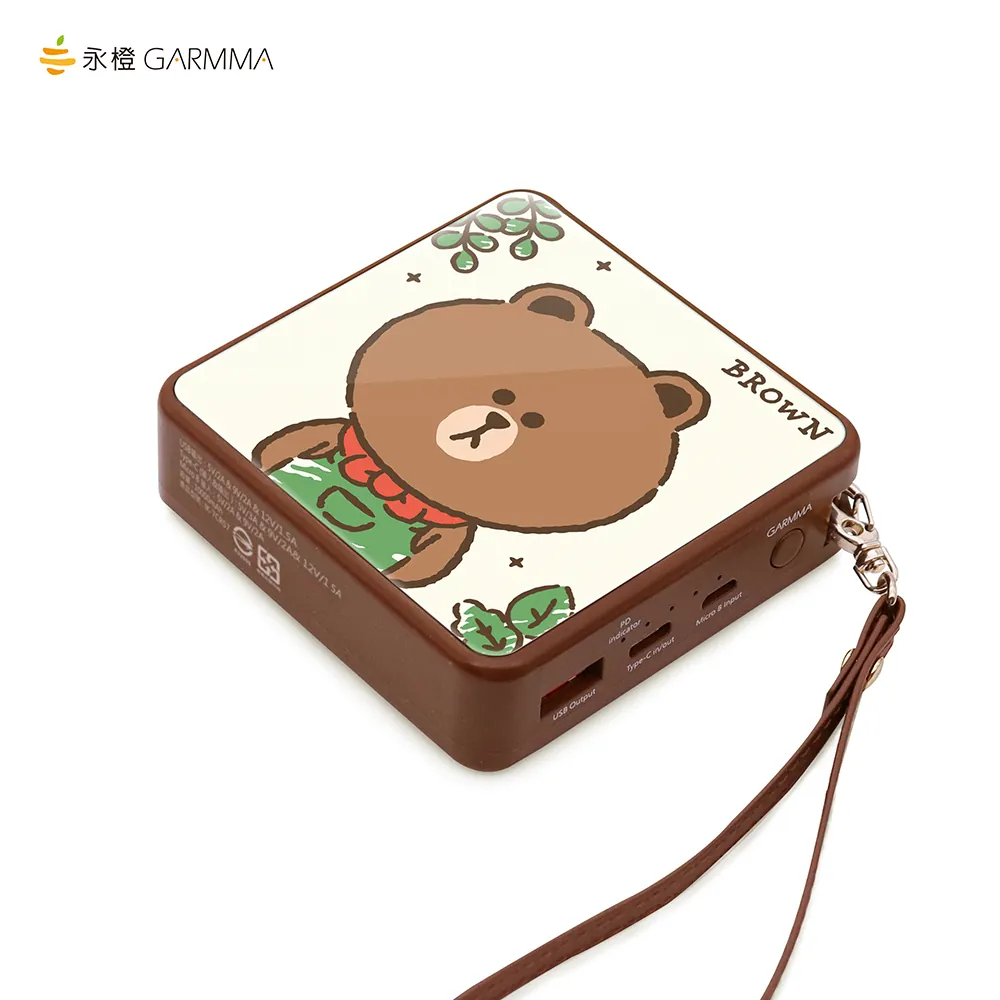 GARMMA電源_LINE  PD快充10000mAh行動電源(印刷)-花園熊大(844)