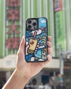 hoda殼_幻石米豆玻璃 MagSafe_iPhone15Pro 藍白拖賽道老咪大賽(832)