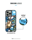 hoda殼_幻石米豆玻璃 MagSafe_iPhone15ProMax 藍白拖賽道老咪大賽(809)