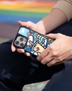 hoda殼_幻石米豆玻璃 MagSafe_iPhone15ProMax 藍白拖賽道老咪大賽(809)