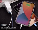 hoda充電_30w極速智能雙孔PD快充電器USBA-C_白色(448)