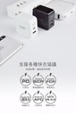 hoda充電_30w極速智能雙孔PD快充電器USBA-C_白色(448)