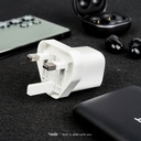 hoda充電_33wGaN氮化鎵智能雙孔PD快充電器USBA-C_白色(372)