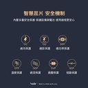 hoda充電_33wGaN氮化鎵智能雙孔PD快充電器USBA-C_白色(372)