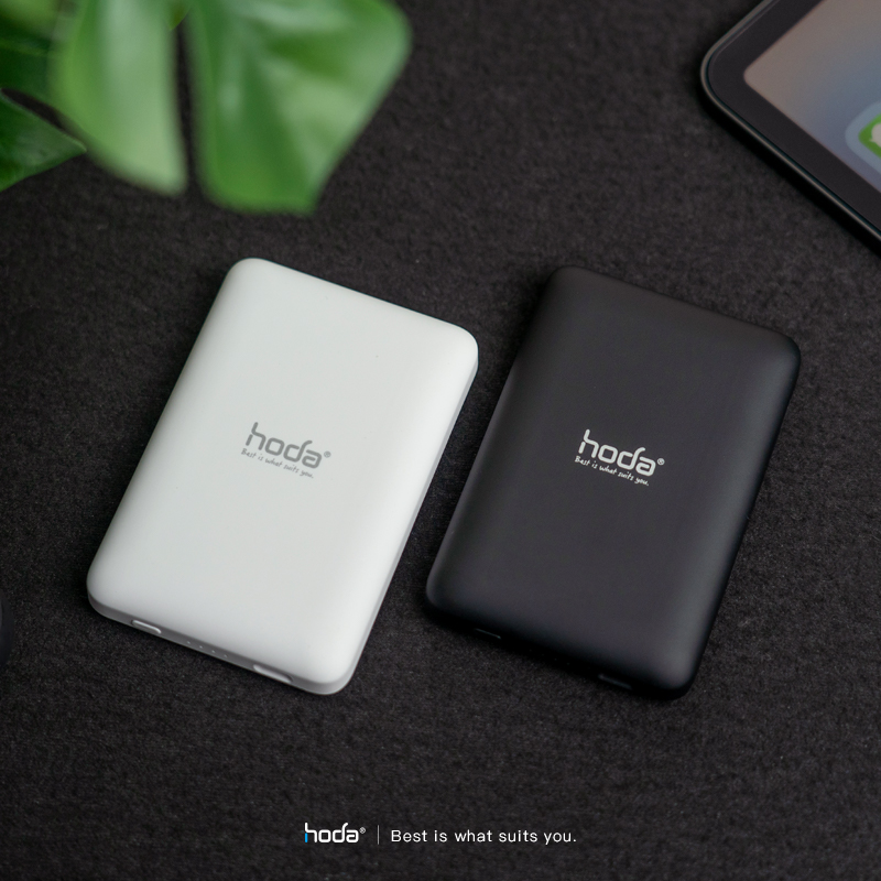 hoda充電_磁吸式行動電源5000mAh_黑色(648)