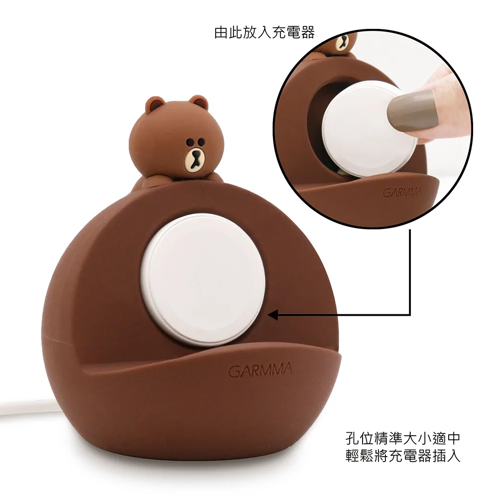 GARMMA配件_LINE 二合一充電支架-熊大款(810)