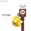 GARMMA電源_LINE USB-Lightning叢林款吊飾傳輸線-小豬熊大(890)