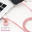 GARMMA電源_LINE USB-Lightning叢林款吊飾傳輸線-長頸鹿熊大(906)