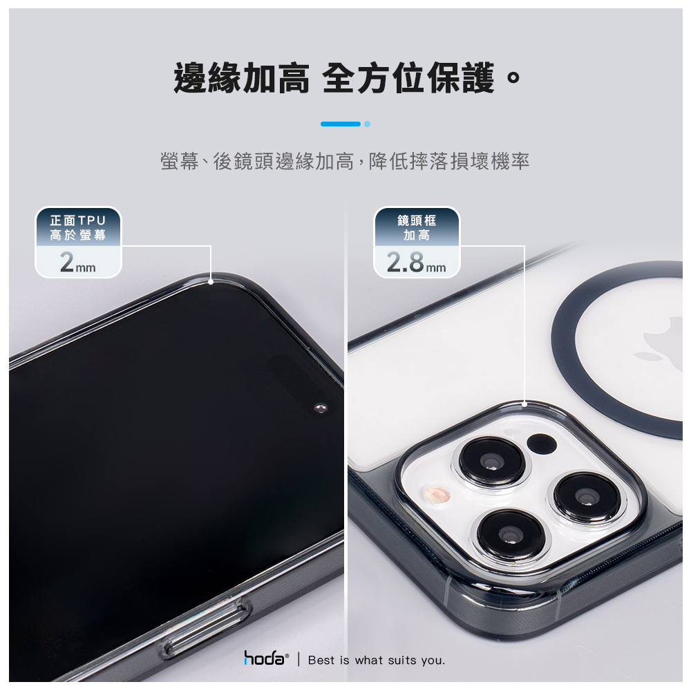 hoda殼_晶石米豆透黑 MagSafe_iPhone15Pro 尋找辣椒醬(393)