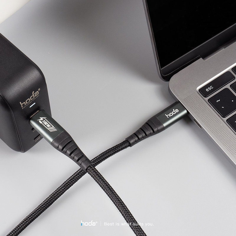 hoda充電_240W 高速傳輸線PD_USBC to C_1.2m黑色(149)