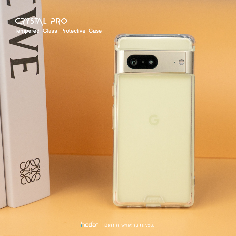 hoda殼_晶石軍規防摔殼 Google Pixel 7 透黑 (086)